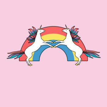 Rainbow Unicorn Kids T-Shirt Design
