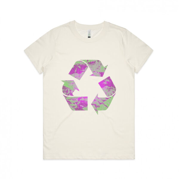 Recycle Logo Womens Organic T-shirt Thumbnail